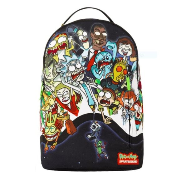 BRAND NEW Sprayground Rick and Morty "Portal Party" Backpack